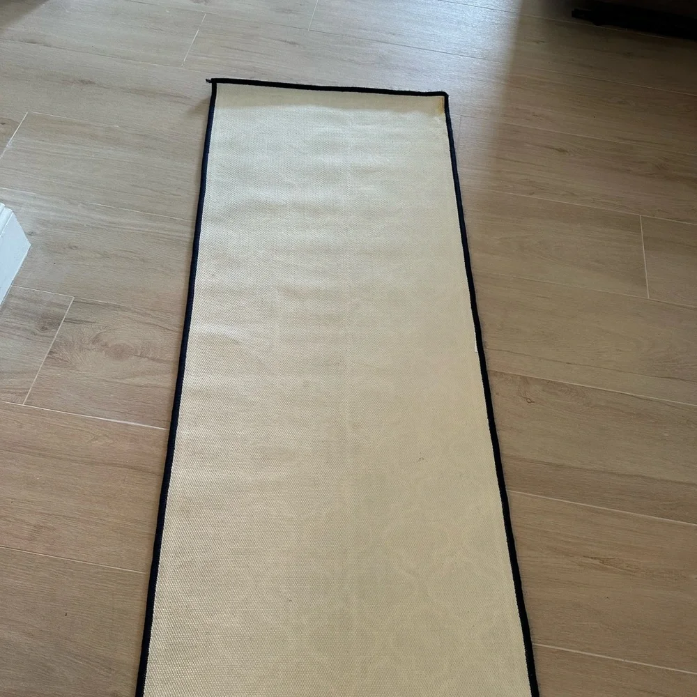 New Stylish Blue and White Geometric Door Mat Runner - Picture 2 of 2